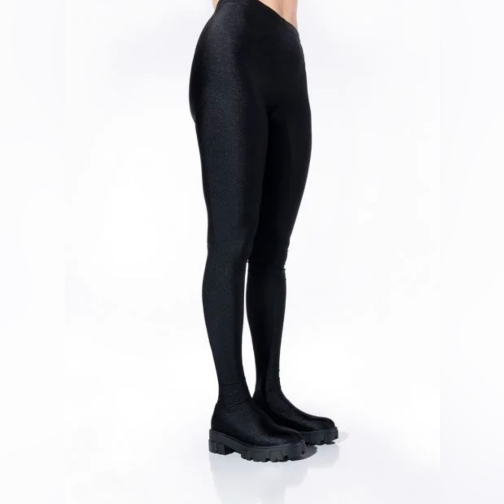 Azalea Wang star stretch pant platform boot